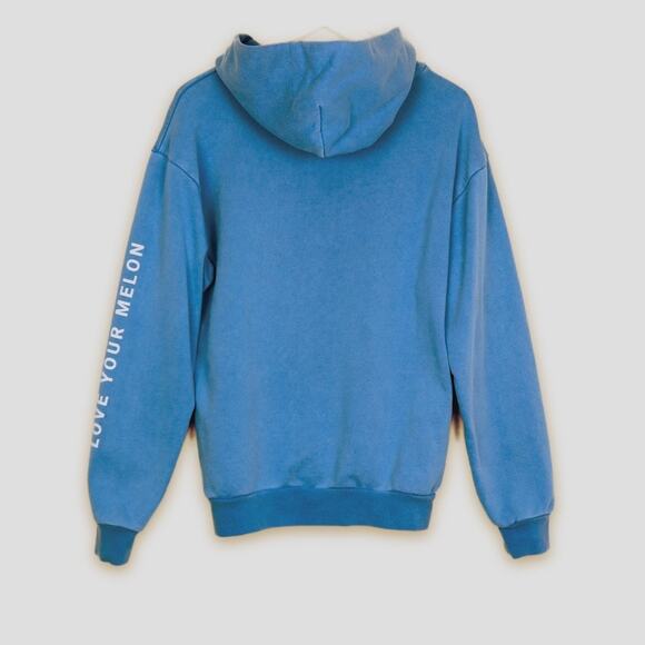 Disney X Love Your Melon Size XS Hoodie Oversize Mickey Blue White - Picture 8 of 12